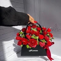 باکس گل شمعی/باکس جاویدان/هدیه ماندگار