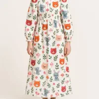 ساحلی دخترانه نخی سه بعدی