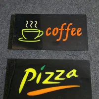تابلو کافی و پیتزا چراغ دار چشمک زن