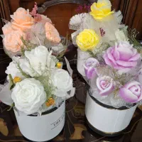 شمع با طرح گل