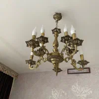 دوعدد لوستر برنجی
