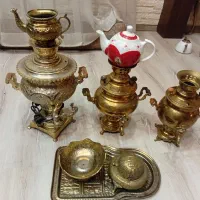 سماورهای سلطنتی و بسیار خاص برنجی