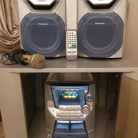 ضبط و سی دی خانگی پاناسونیک اصل با میز درحدنو