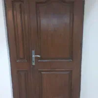 درب ورودی چوبی دو تکه