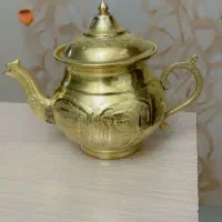 قوری طلایی رنگ ثابت نو
