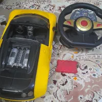 ماشین شارژی بوگاتی شیرون رنگ زرد