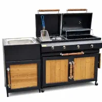 باربیکیو ۱۷۰ سانت/ سینک دار / پلوپزدار /سرخکن دار