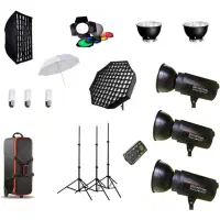 کیت فلاش استودیویی SCOPE TTR 400 سه شاخه