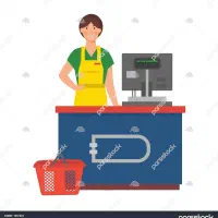 صندوقدار سوپر مارکت خانم