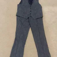 شلوار و جلیقه سایز ۵۰رنگ ابی روشن