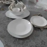 ی سری ظروف غذا خوری وگلدان وفلاکس