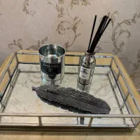 سینی اینه ای مستطیل نقره ای