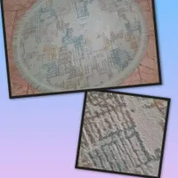 قالیچه گرد طرح برجسته