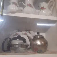 قوری استیل و پیرکس دو عدد به فروش میرسد