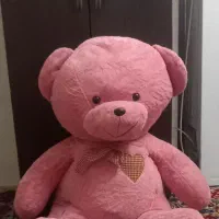 خرس نشسته صورتی