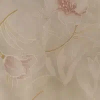 چادر سفید گلدار نخی اعلا کاملا نو