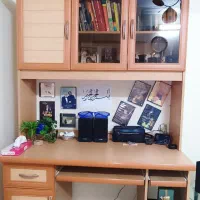 میز کامپیوتر به همراه کتابخانه