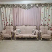 فروش مبل ۷ نفره و تخت دو نفره همراه با ست کودک