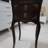 میز تلفن چوبی