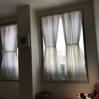 پرده پنجره ای حریر و آستر نو