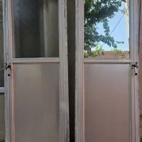 دو عدد درب آلومینیومی نو