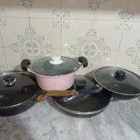 کتری و قوری  قابلمه و ماهی تابه