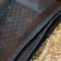 روسری ژاکارد مشکی براق