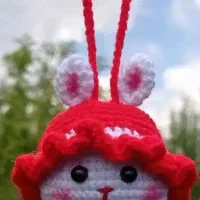 عروسک آویز بافت