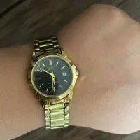 ساعت زنانه طلایی casio
