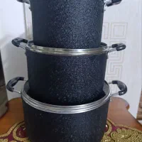 3عدد قابلمه تفلون درحد نو فقط 1بار استفاده شده