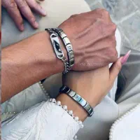 ست دستبند چارم استیل.