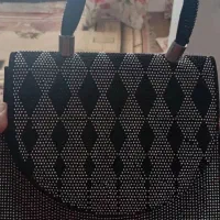 کیف مشکی نگین کاری شده