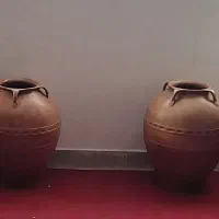 خمره سفالی تزئینی