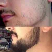ریش پرپشت برابره با اقتدار چهره مرد