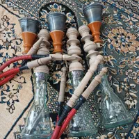 قلیان چوب گردو دستی