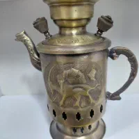 کتری 1لیتری شکاری ذغالی تمامن برنج نقلی عتیقه