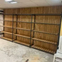 کمد لبه فارسی استند و قفسه فلزی چوبی