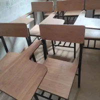 صندلی چوبی تک نفره اموزشی