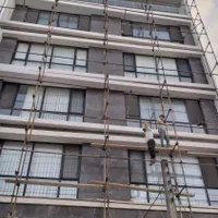 عایق رطوبتی نانو آبندی نمای ساختمان همراه داربست