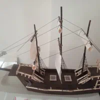 کشتی چوبی دکوری
