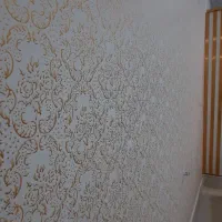 نقاشی ساختمان طرح کاغذ دیواری و ساده