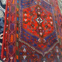 قالیچه ۱۳۰در۲۱۰زنجان نو بافت گوشتدار رنگ گیاهی