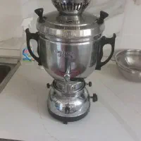 دوعدد سماور گازی ۱۰و۶لیتری کار کرده بدنه قوی در حد