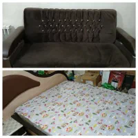 یک تخت خواب دونفره و یک دست مبل۷نفره