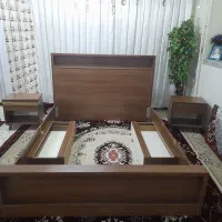 تخت دونفره همراه با تشک اصلا استقاده نش نشده