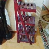 استند گل با هفت گلدان سرامیکی و پلاستیکی