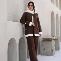 کت و شلوار مدل نوار سفید از کارخانه