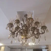لوستر آنتیک شش شاخه دوبل