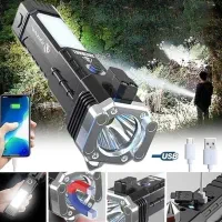 چراغ قوه اضطراری4حالته/8کاره *اورجینال با پاوربانک