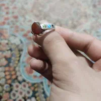 انگشتر نقره 925 چهارشاخ عقیق یمن قدیمی هست